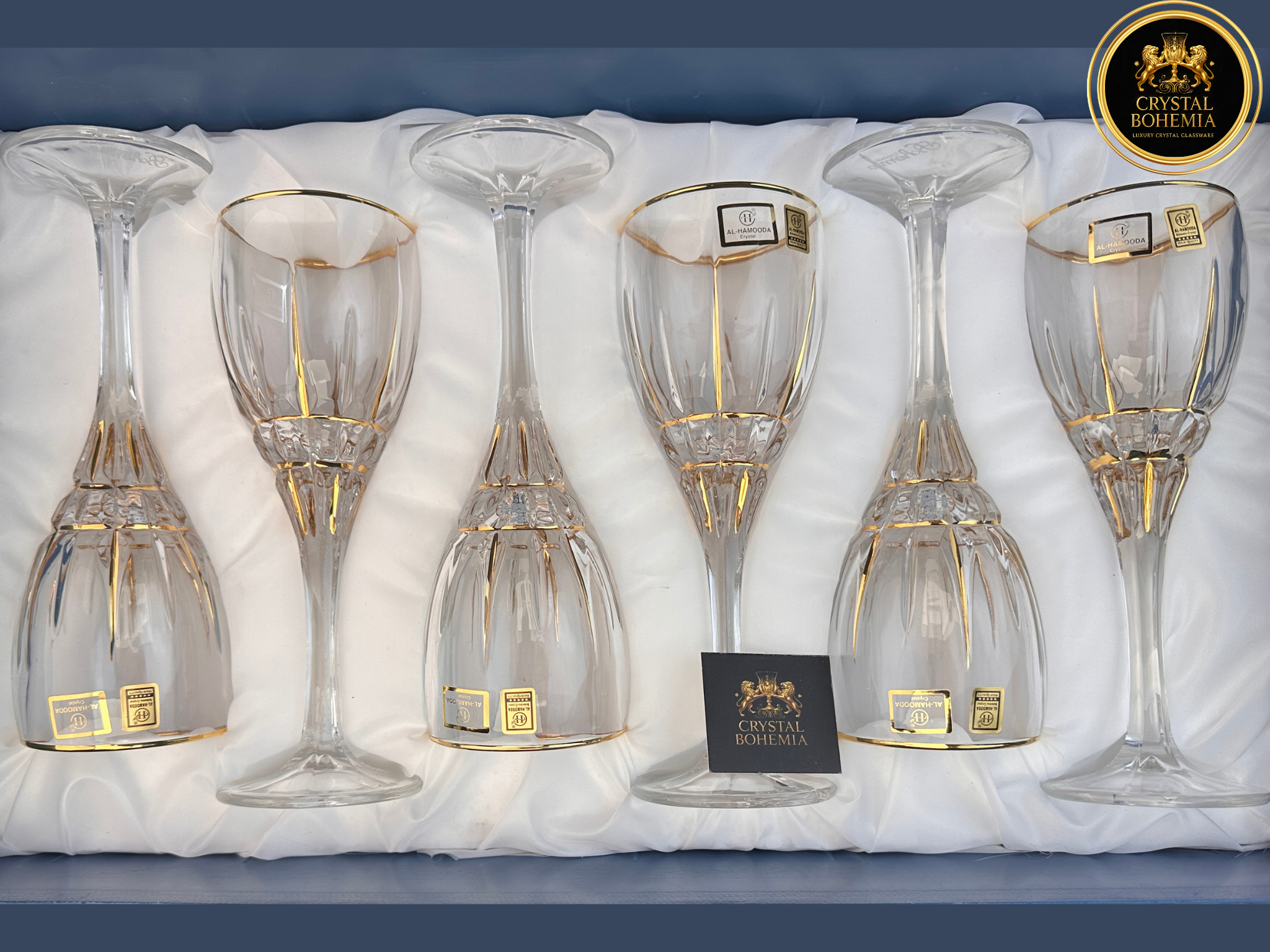 أطقم كاسات كريستال بوهيمي