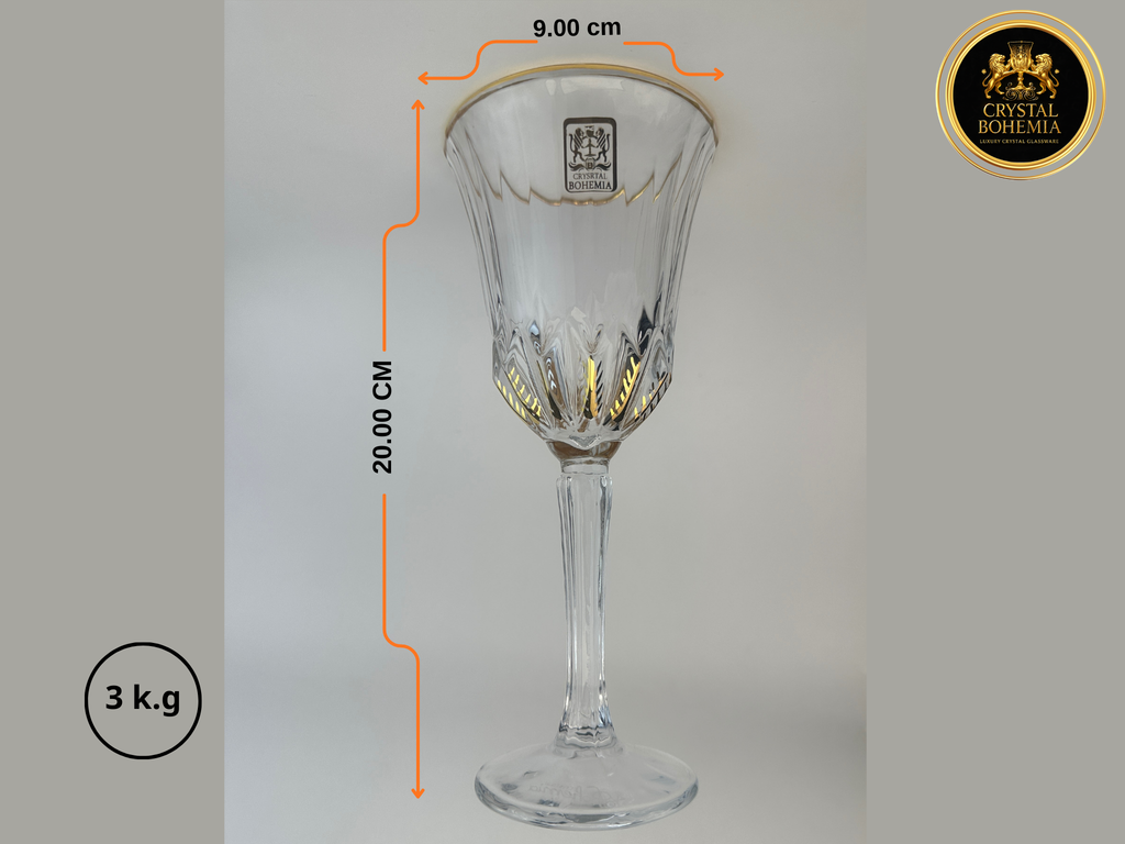 مقاسات أطقم كاسات كريستال بوهيمي