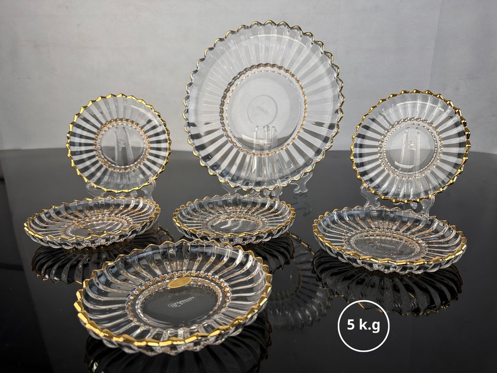 طقم جاتوه كريستال بوهيمي شمس بتشطيب ذهبي أنيق