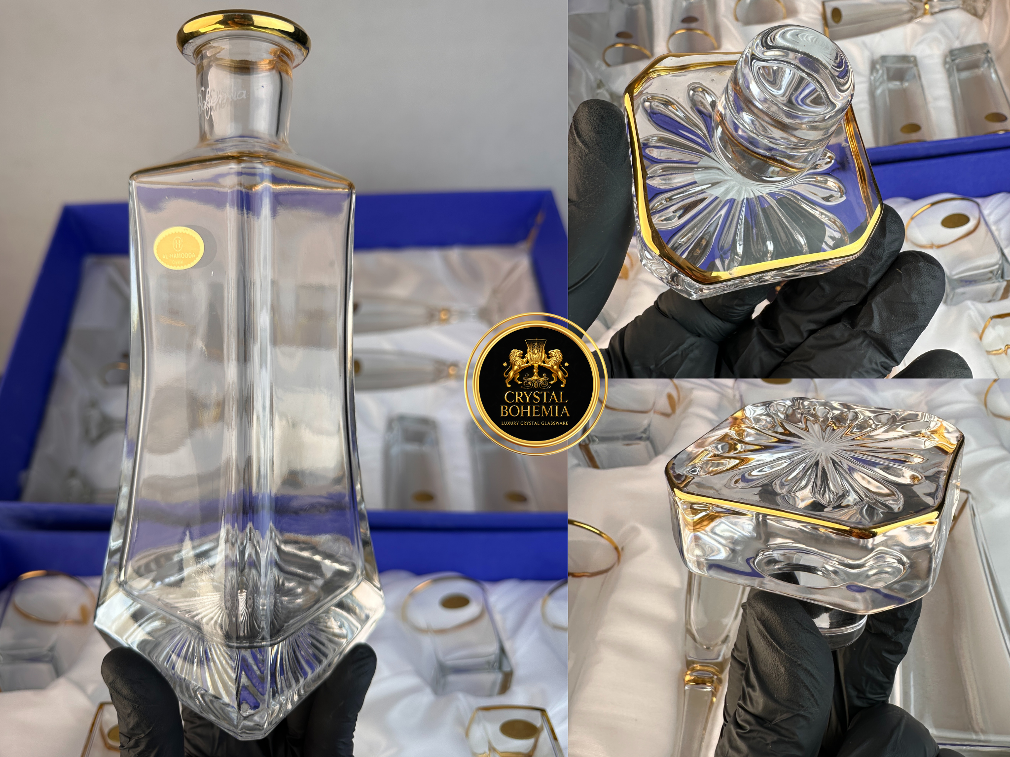 طقم  19 قطعه أريزو طويل كريستال بوهيمي