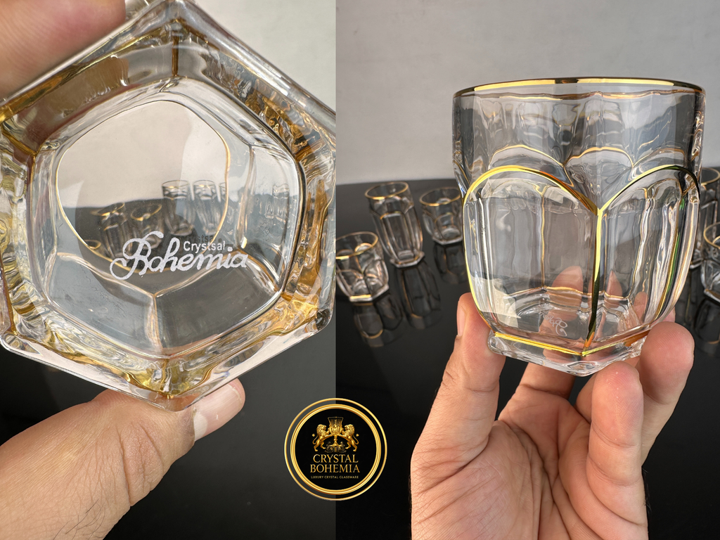 أكواب شاي عصير كريستال