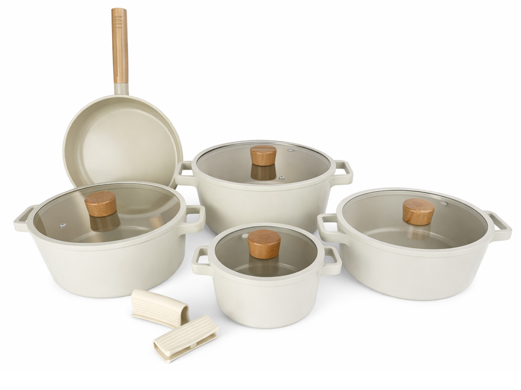 ceramic cookware set 11 pcs