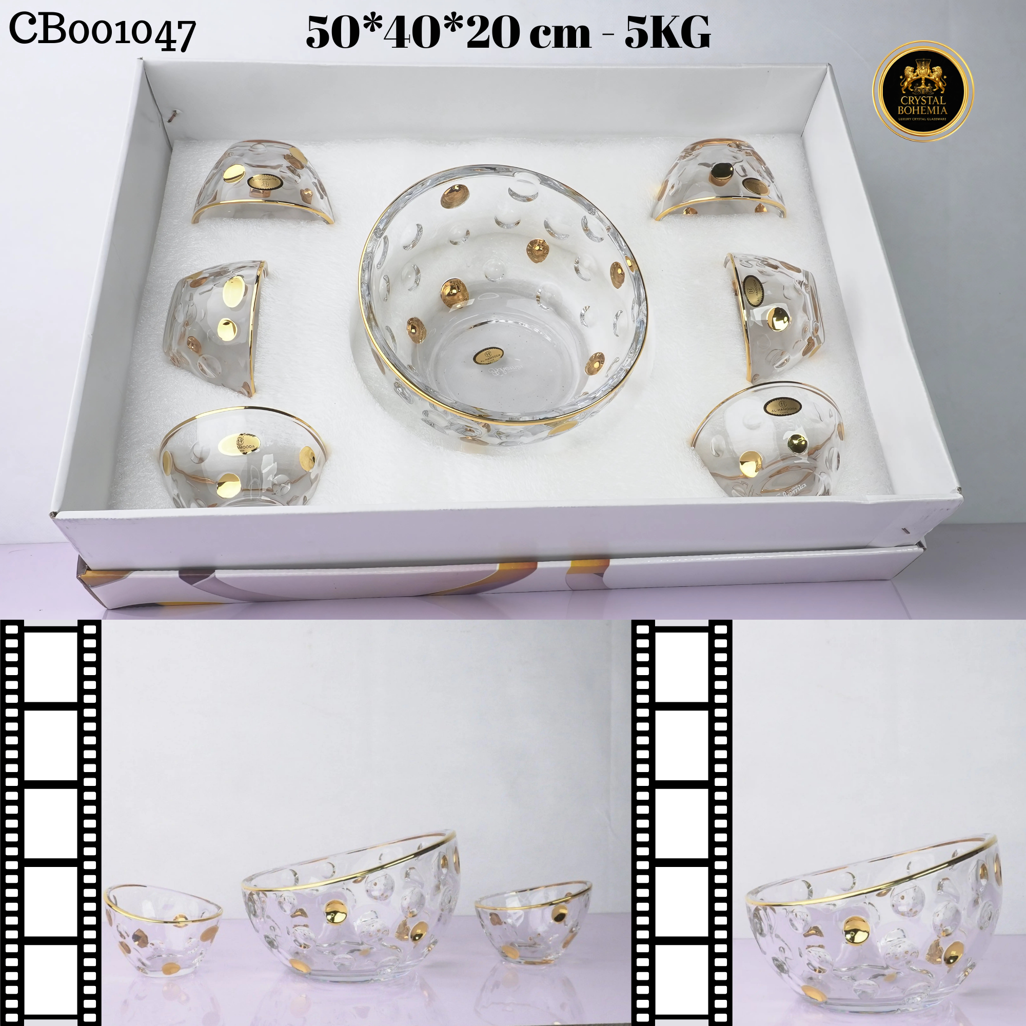 طقم خشاف كريستال تركي CB001047