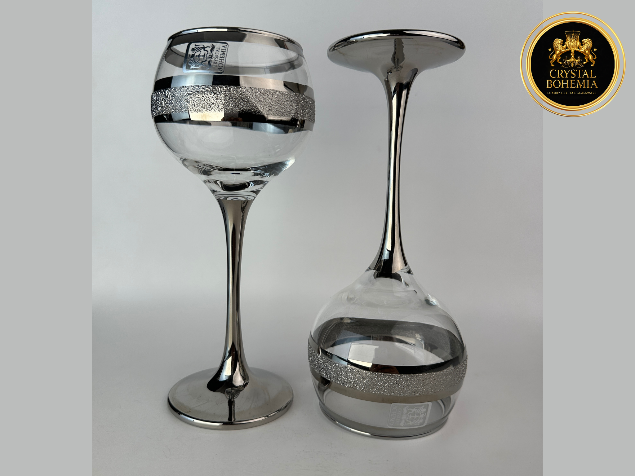 أطقم كاسات تركي كريستال بنقشة كرينكل