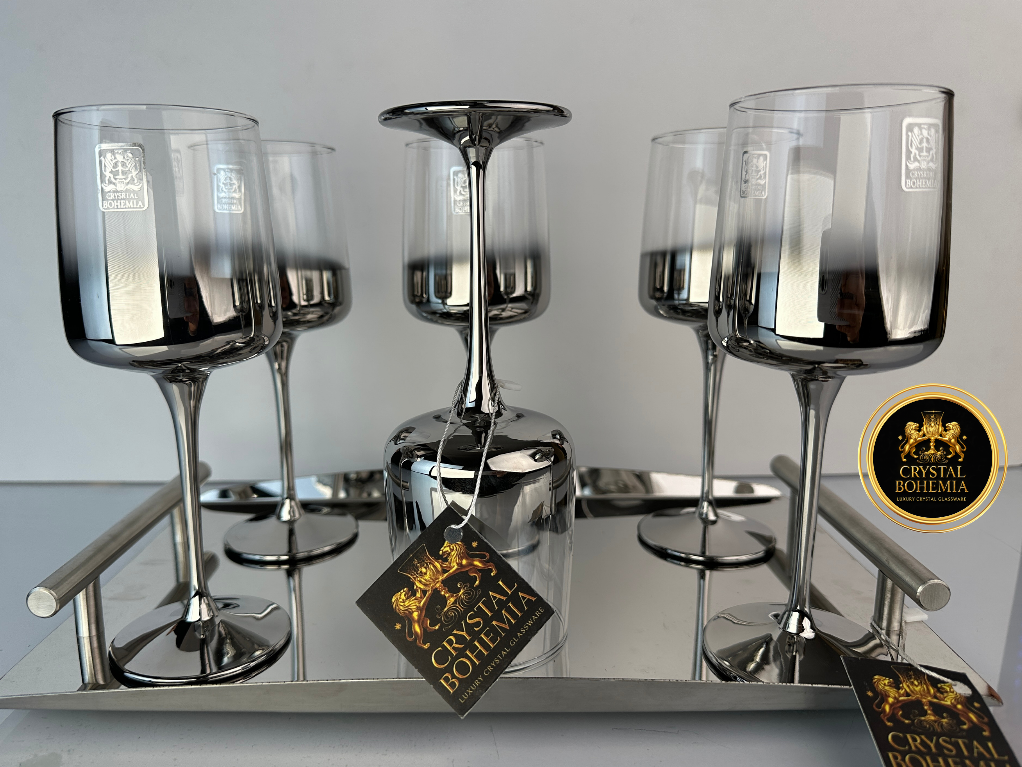 طقم كاسات كريستال ايكونك عصير تركي تبخير