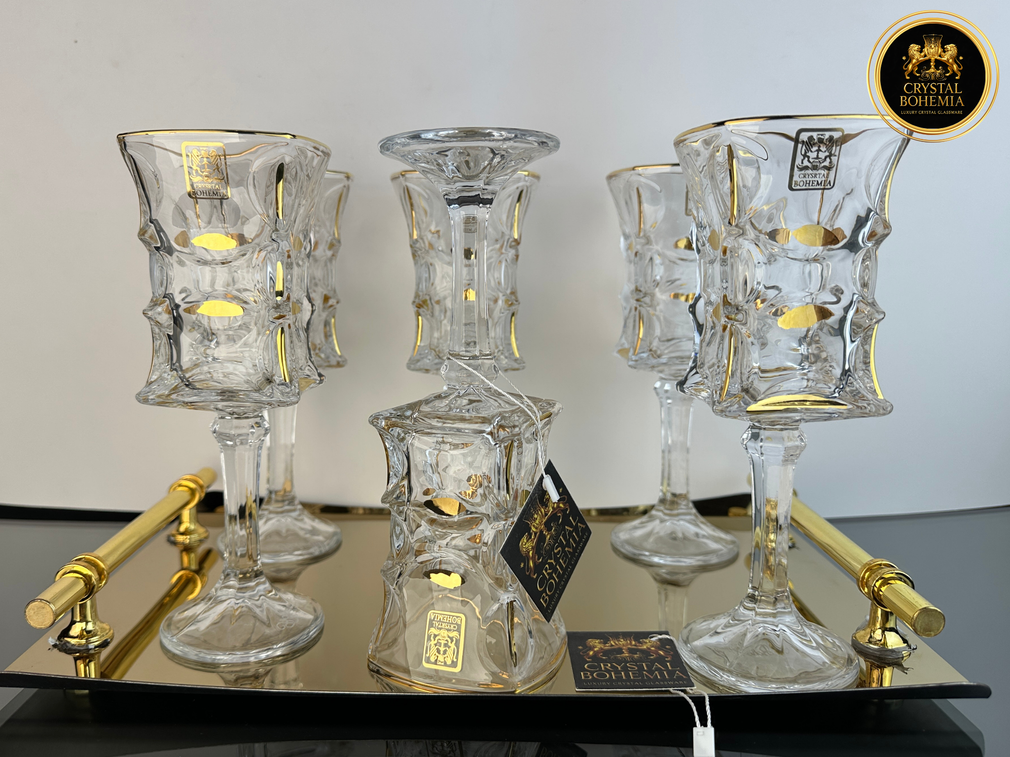 طقم كاسات مناسب لتنسيق النيش وجهاز العروسة