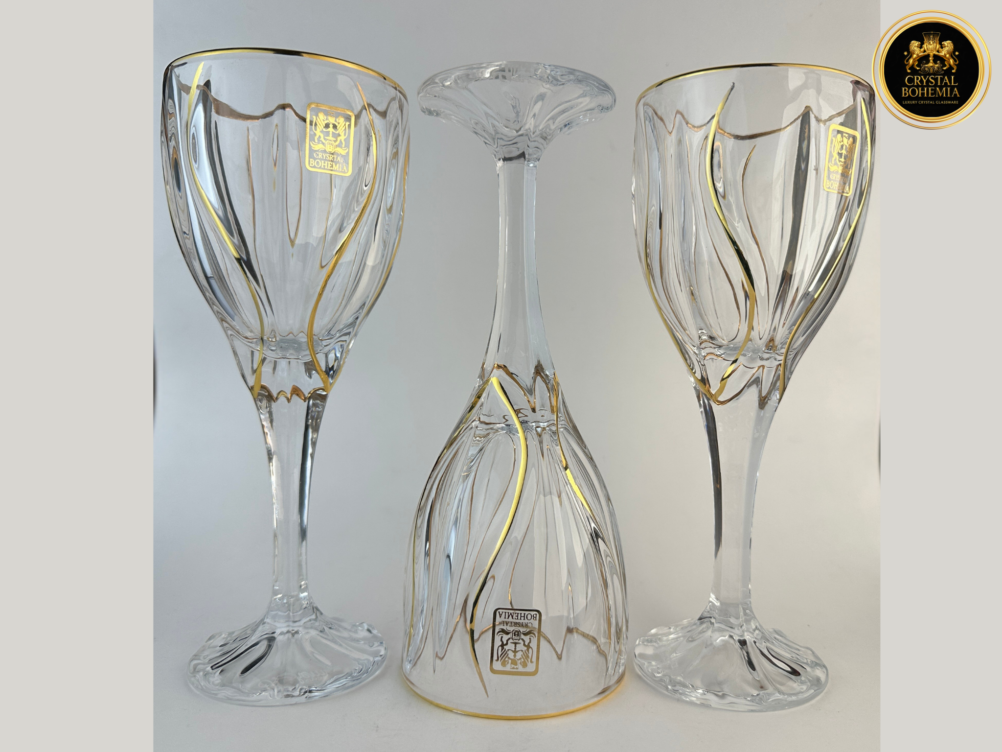 أطقم كاسات كريستال بوهيمي أوشن للتقديم الراقي