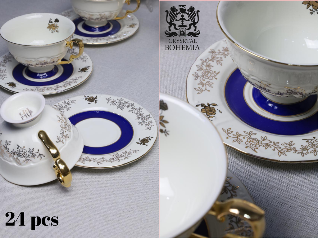 luxury tea set gold
