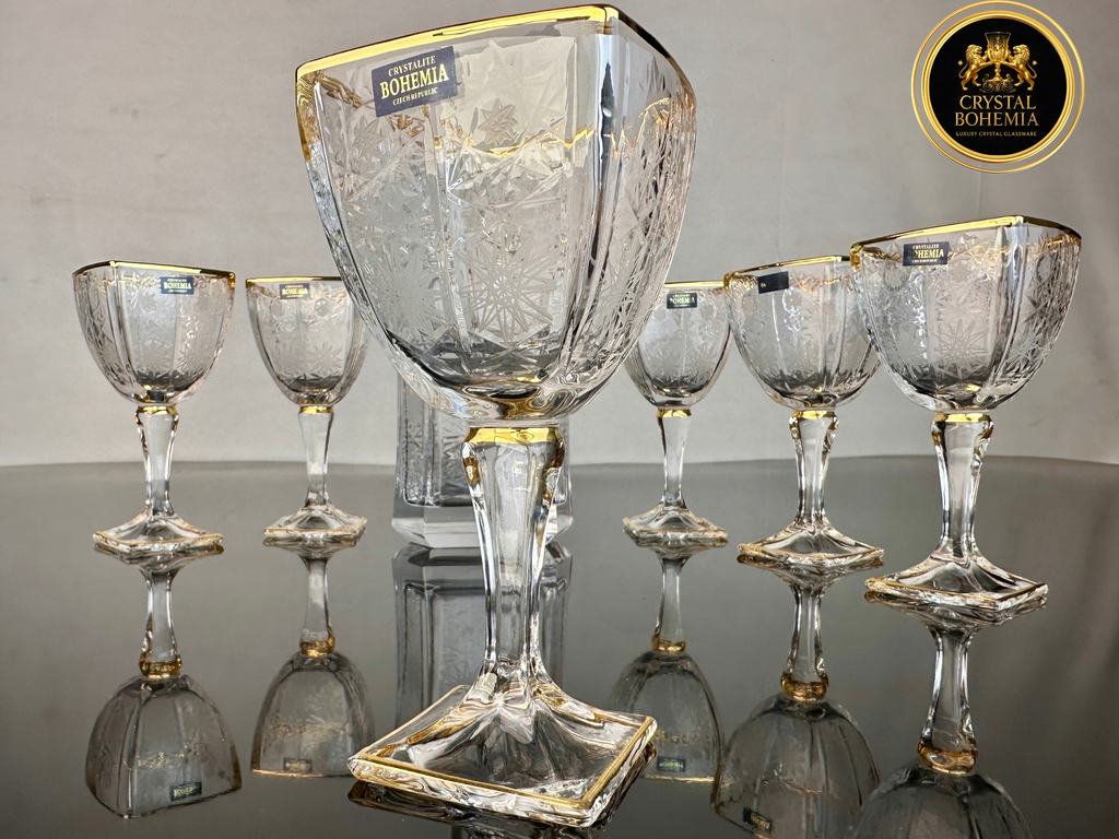 طقم شربات أريزو خمسات كريستال بوهيمي