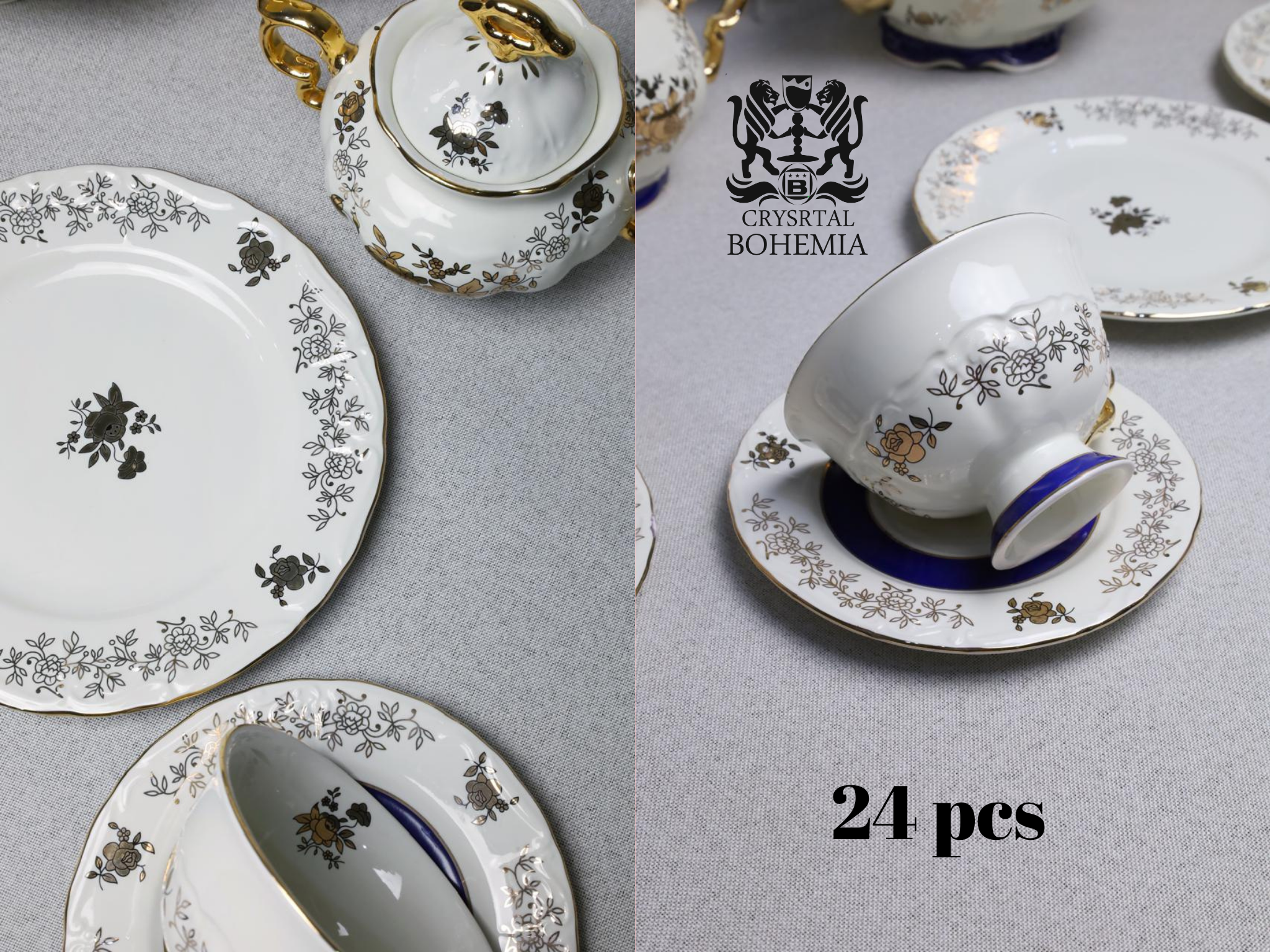 طقم شاي وجاتوه كلاسيك فاخر
