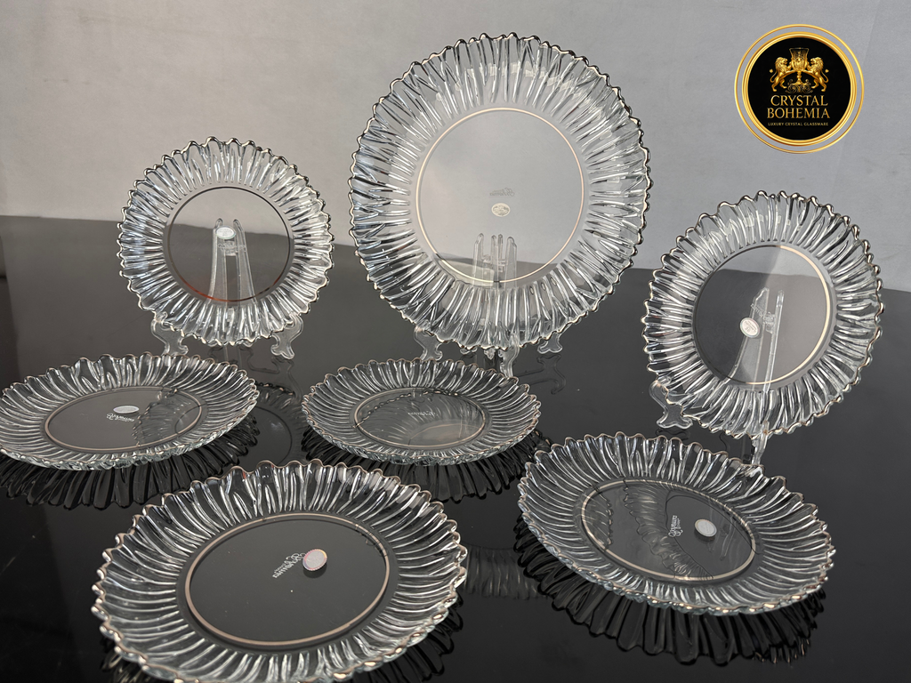 طقم جاتوه قاروره فضي كريستال بوهيمي