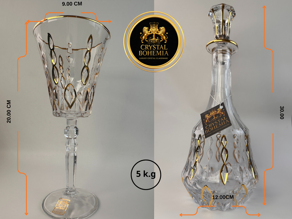 مقاس شربات كريستال بوهيمي مناسب لتنسيق النيش وجهاز العروسة