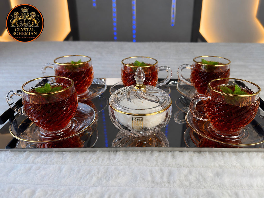 طقم شاي ريجا 14 قطعة بالسكريه – CB001186