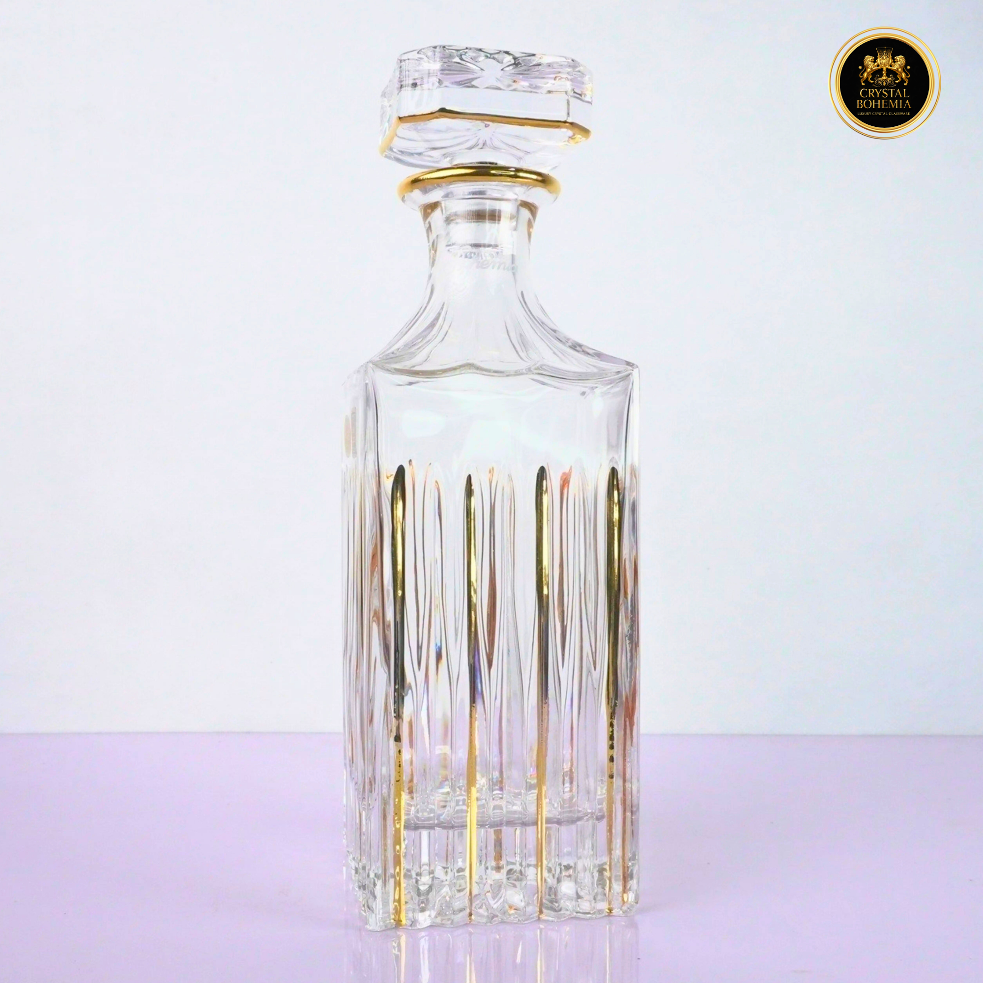 طقم كاسات كريستال بوهيمي ملكي 7 قطع CB001065