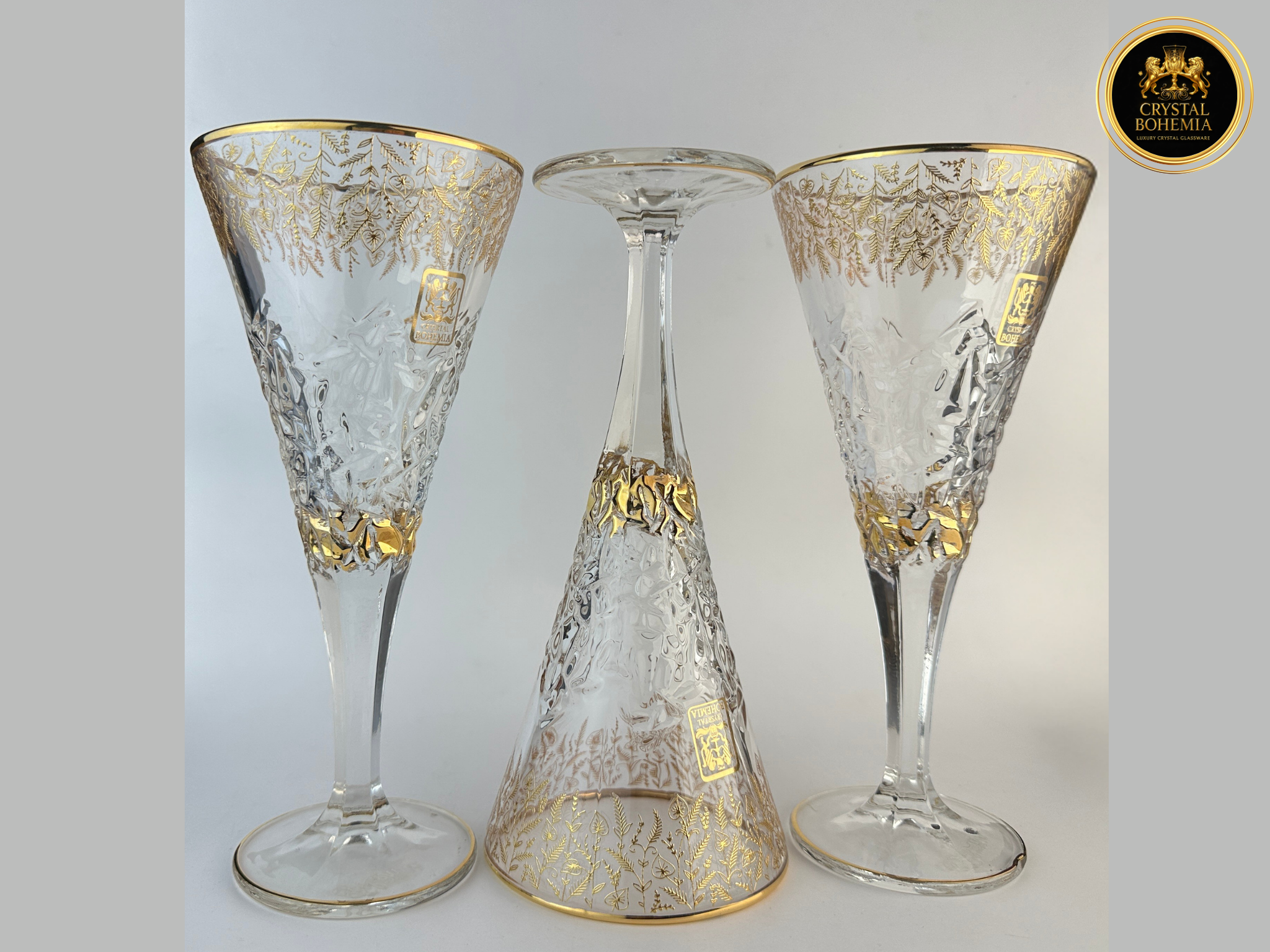 كاسات كريستال بوهيمي آيس لاند للتقديم الراقي