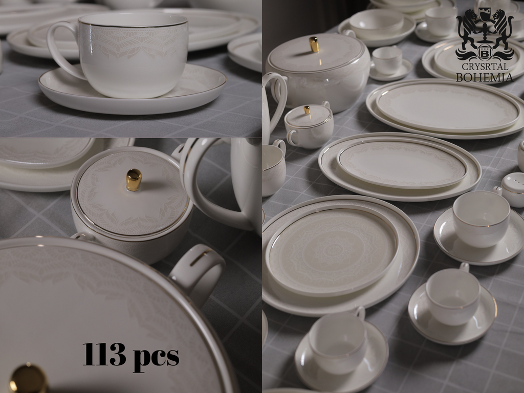 luxury  dinner set 113 pcs
