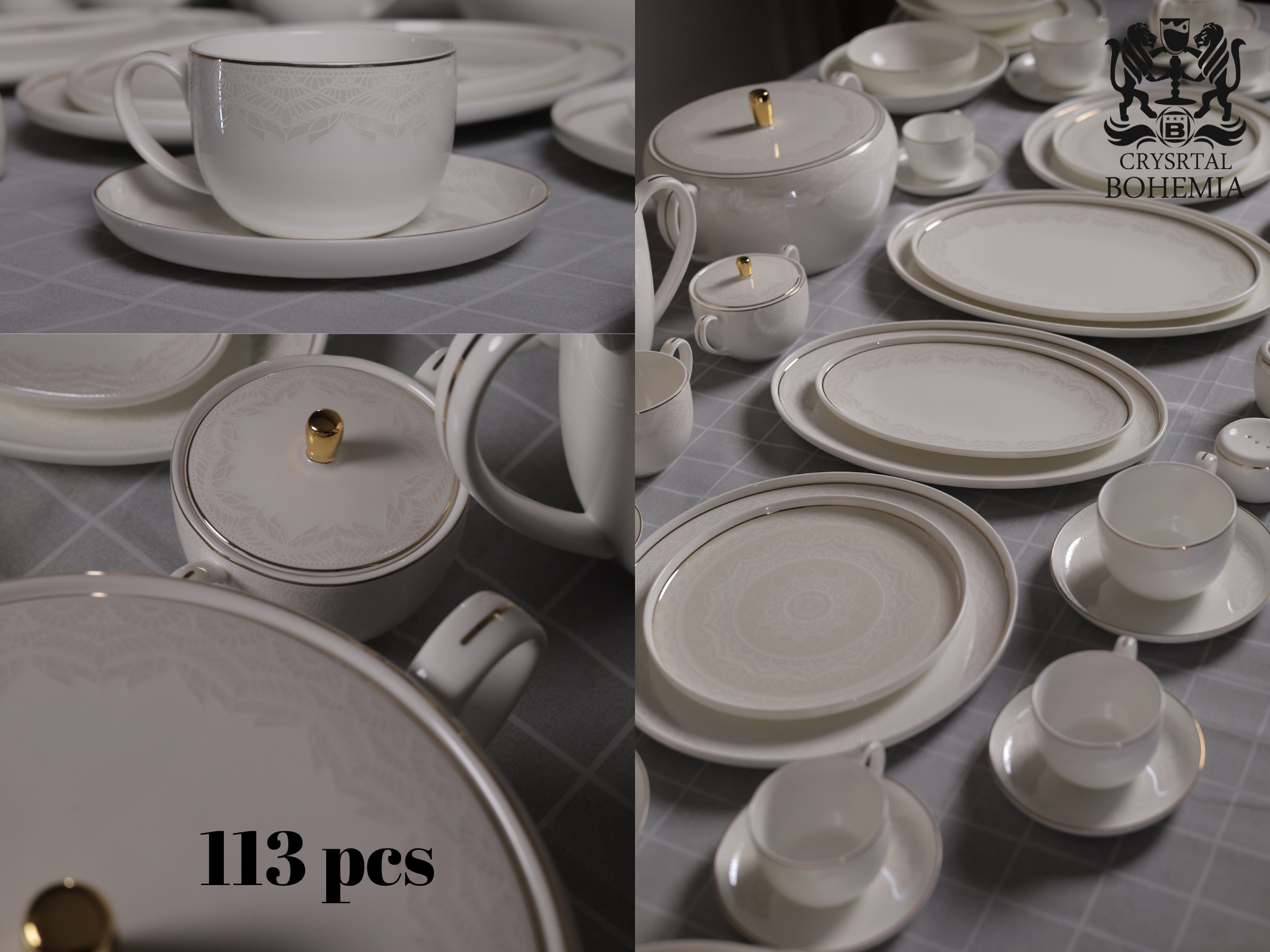 luxury  dinner set 113 pcs
