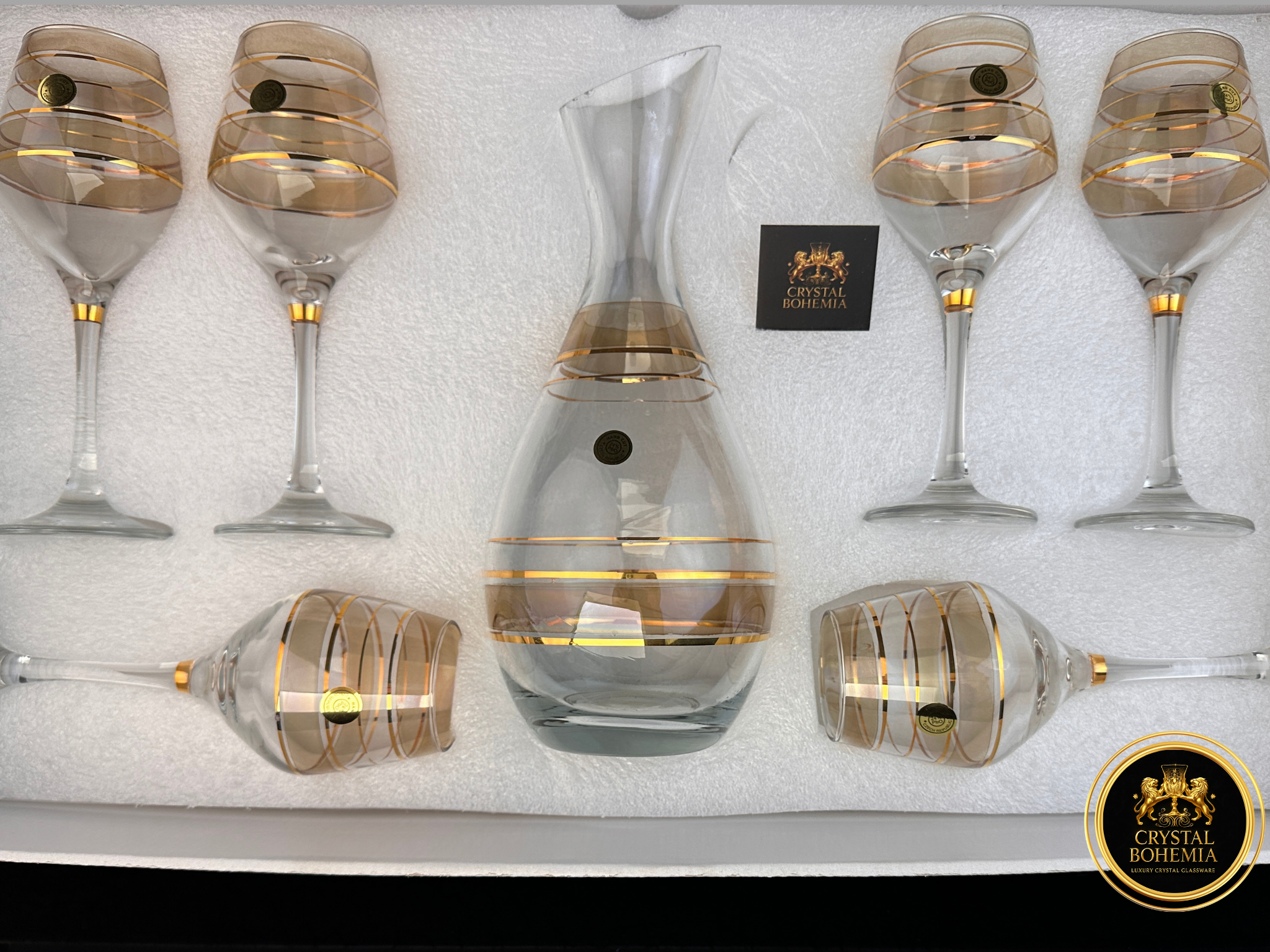 كاسات شربات تركي ذهبي