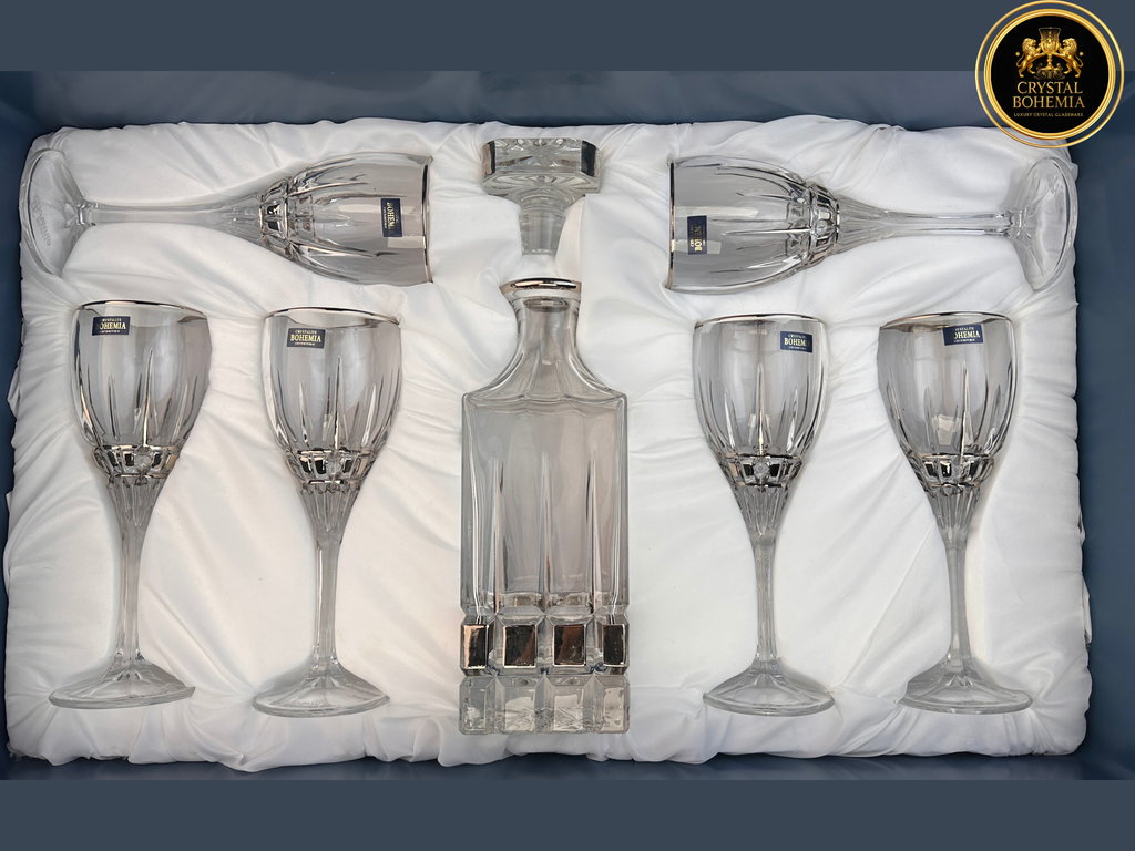 طقم شربات فضي مناسب لتنسيق النيش وجهاز العروسة