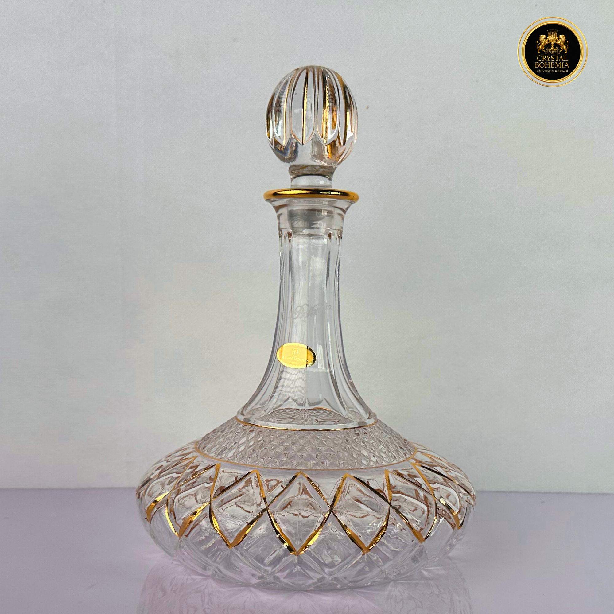 طقم كاسات كريستال بوهيمي ملكي 7 قطع CB001075