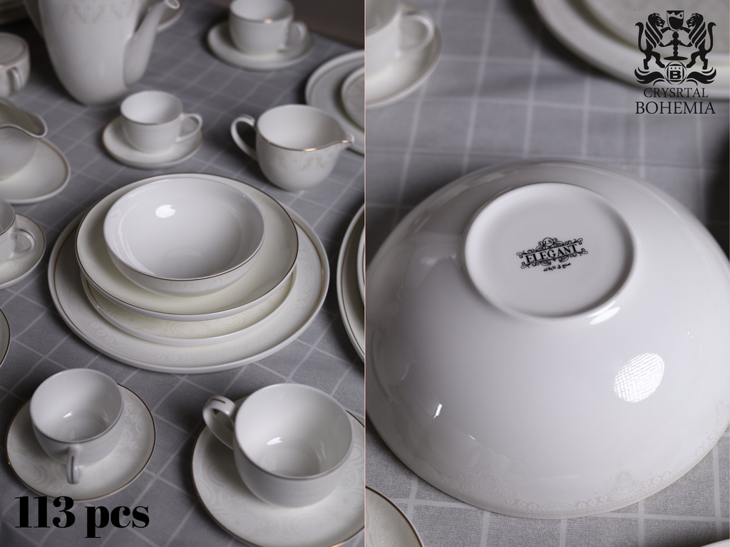 luxury  dinner set 113 pcs
