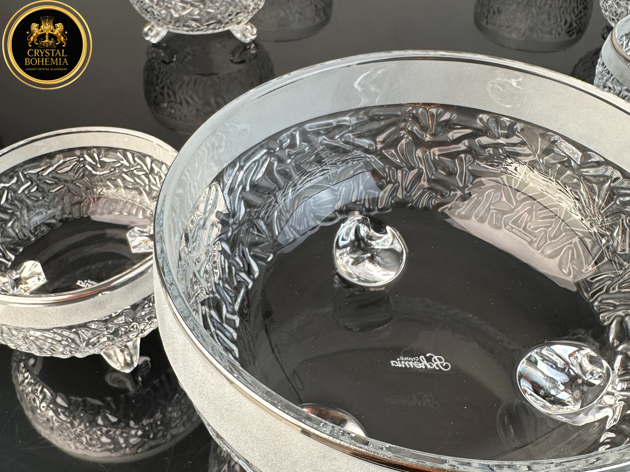 طقم خشاف نيكوليت رمل كريستال بوهيمي