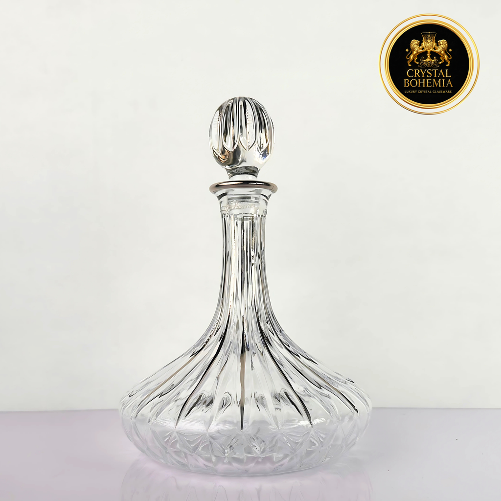 طقم كاسات وقارورة كريستال بوهيمي  7 قطع CB001082