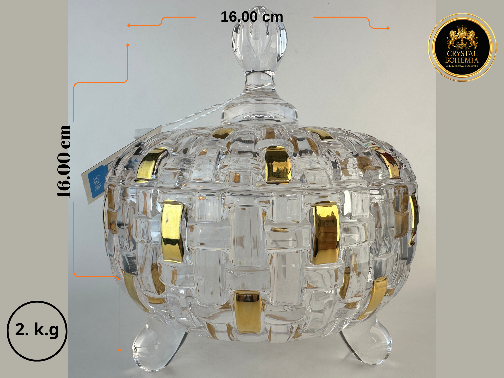 مقاس بونبونيرة ذهبي مناسبة لتنسيق النيش والصالون