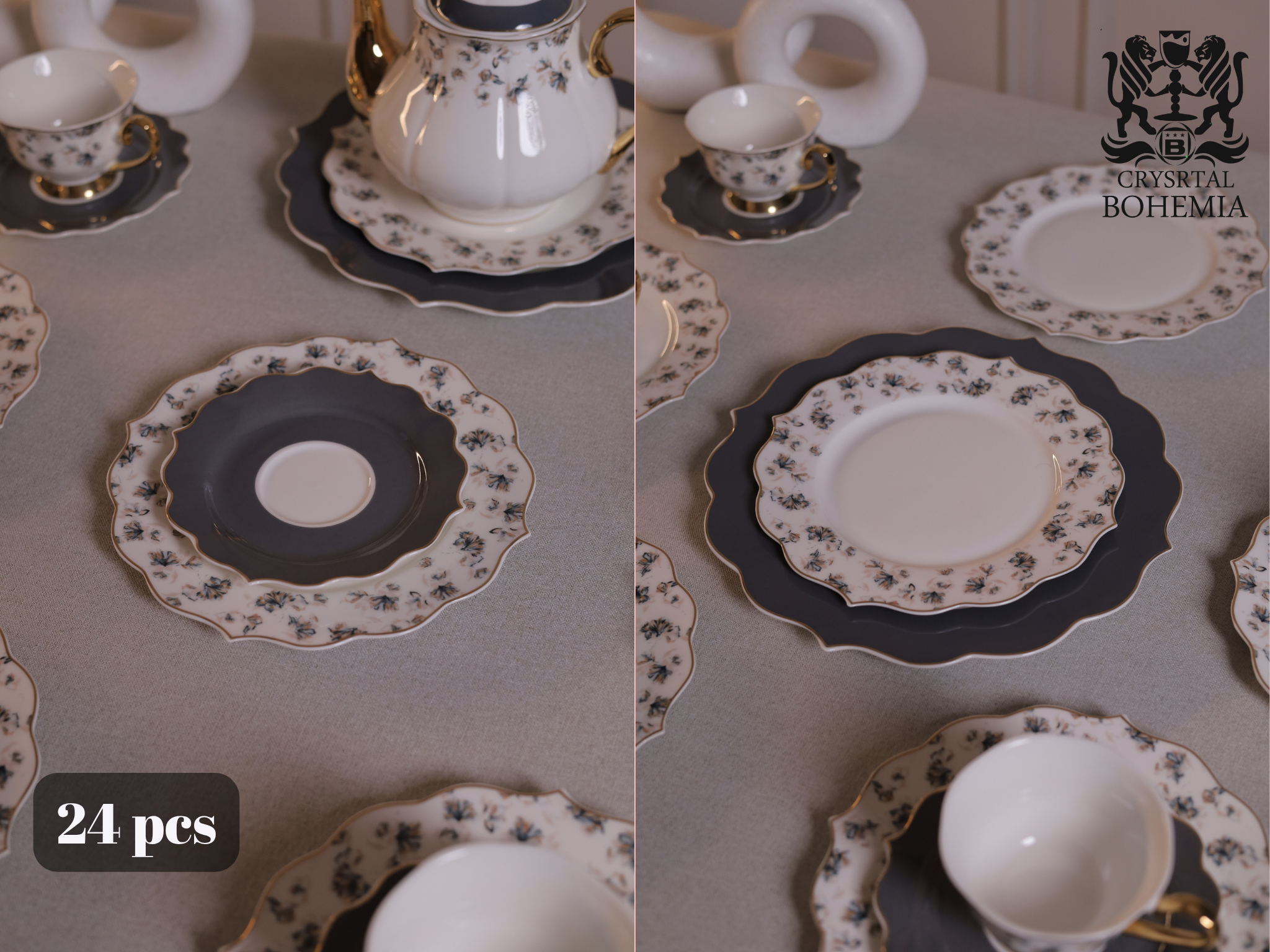 thai tea and dessert set 24 pcs 
