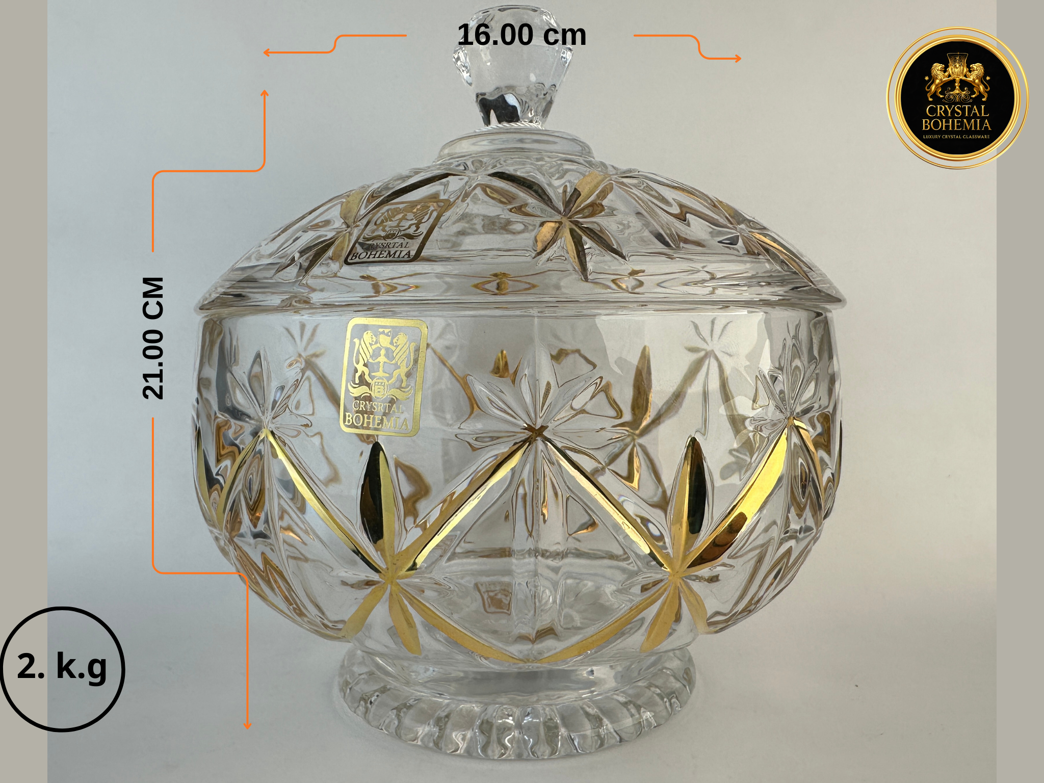 بونبونيرة كريستال بوهيمي بتصميم نجمة أنيق