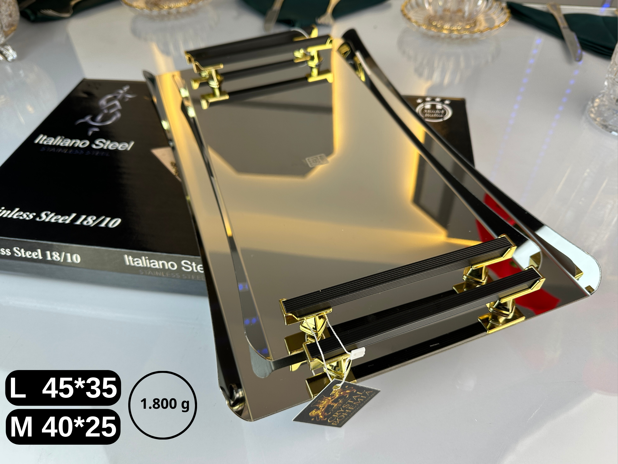 صواني تقديم فضية للتقديم الراقي