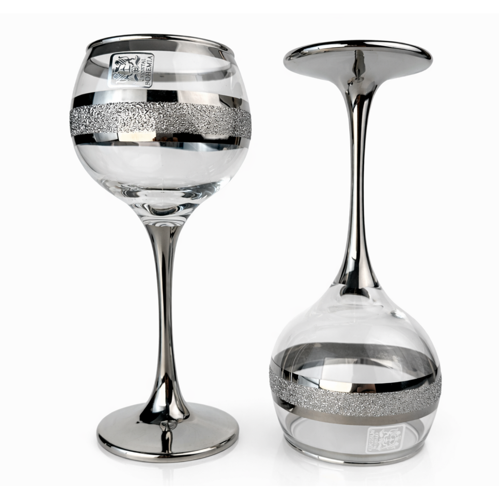 طقم كاسات فضي