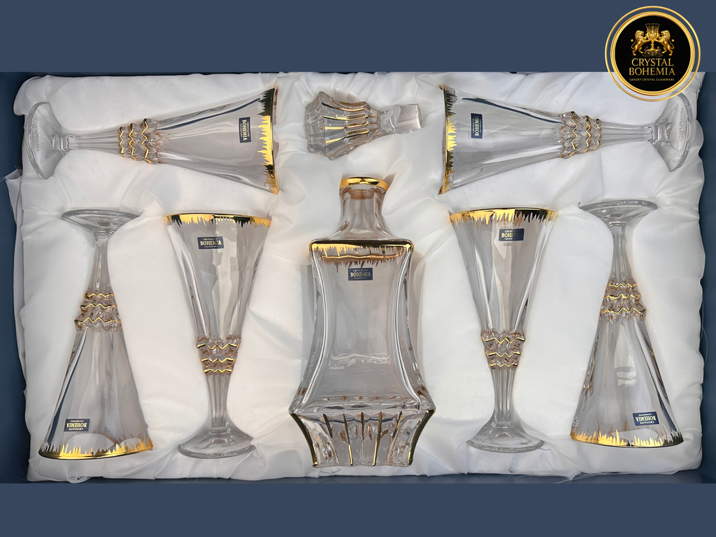 طقم شربات كريستال بوهيمي براجو للتقديم الراقي