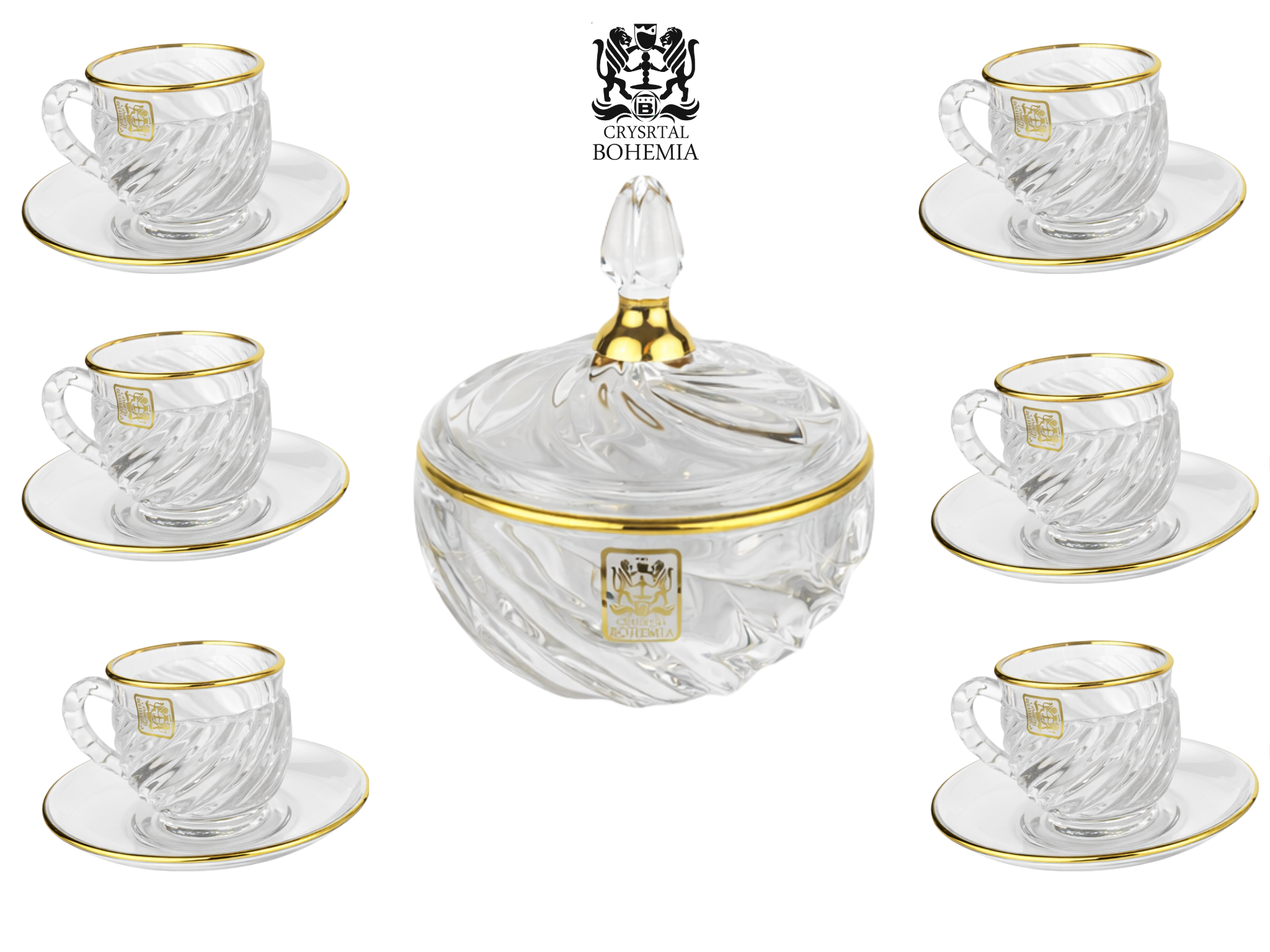 أطقم شاي أنيقة للسفرة والصالون