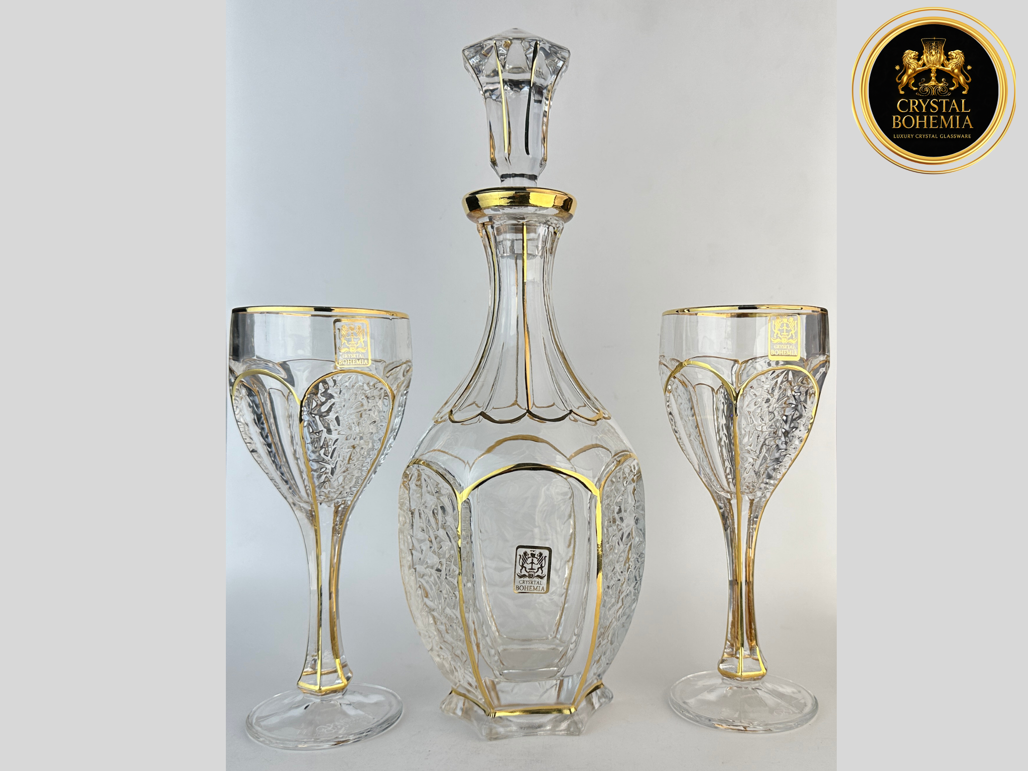 طقم شربات بوهيمي ذهبي لتنسيق النيش وجهاز العروسة