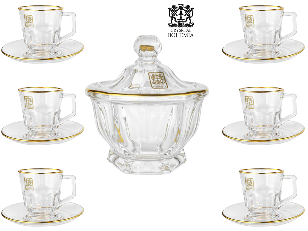 طقم شاي باللون السكري مناسب للضيافة