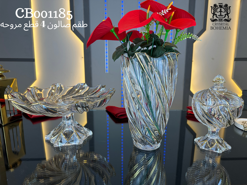 طقم صالون مروحة كريستال بوهيمي بتصميم أنيق