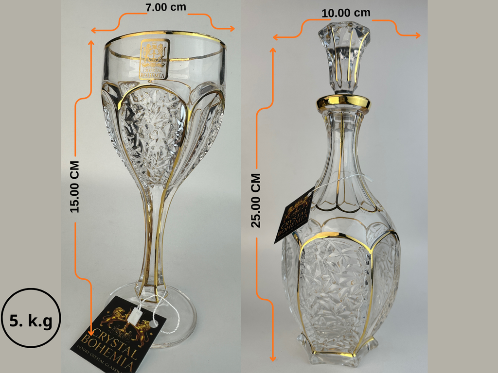 شربات كريستال بوهيمي سفاري 500 تشطيب ذهبي أنيق