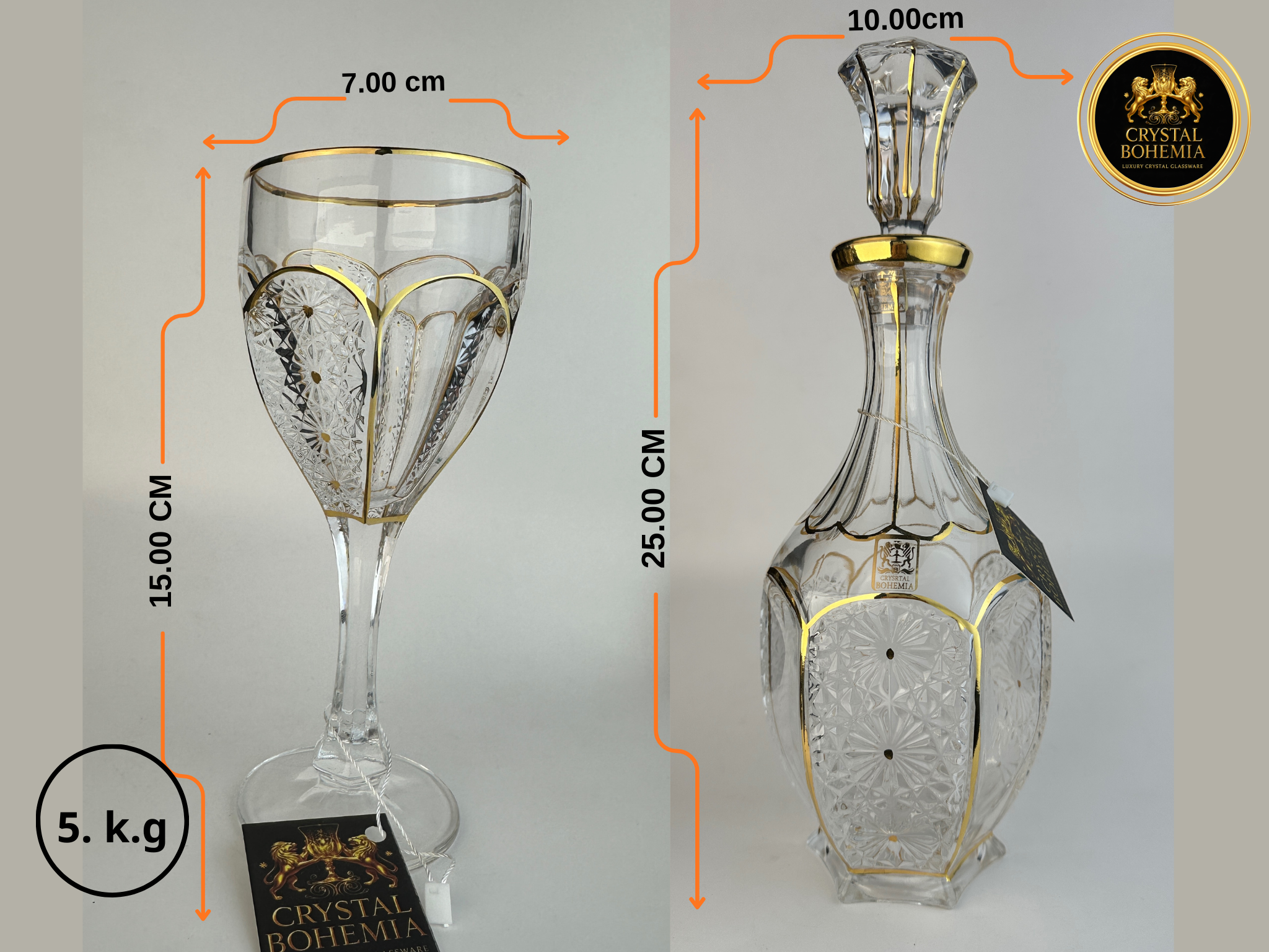 مقاسات طقم شربات ذهبي مناسب لتنسيق النيش وجهاز العروسة
