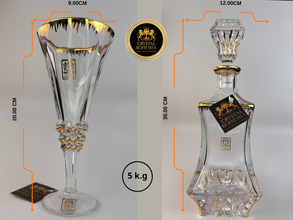 مقاسات شربات كريستال بوهيمي مناسب لتنسيق النيش وجهاز العروسة
