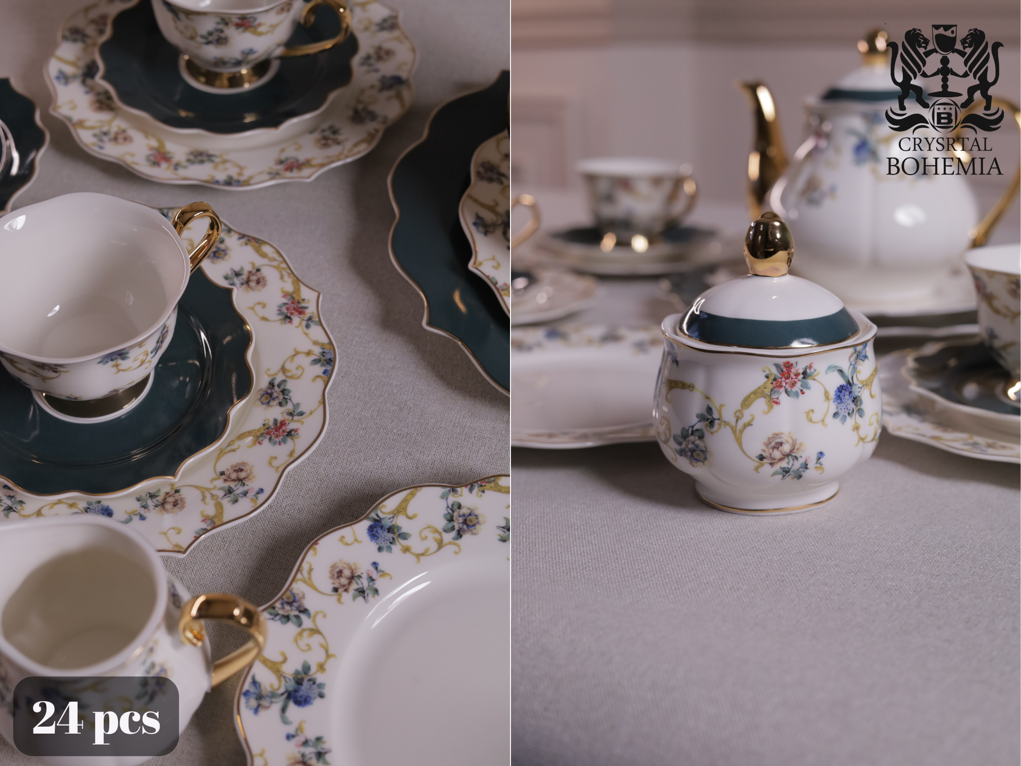 طقم شاي وجاتوه ELGANT تايلاندي 24 قطعة HCB001066
