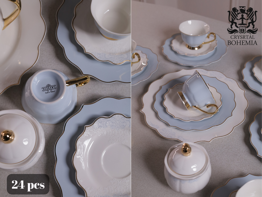 طقم شاي وجاتوه بورسلين راقي