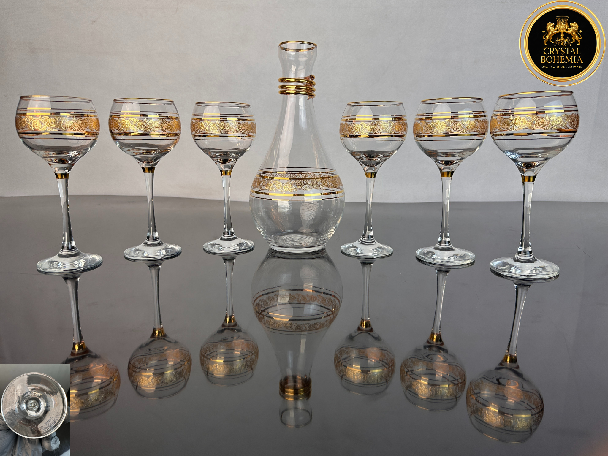 طقم شربات بوم تركي - ذهبي