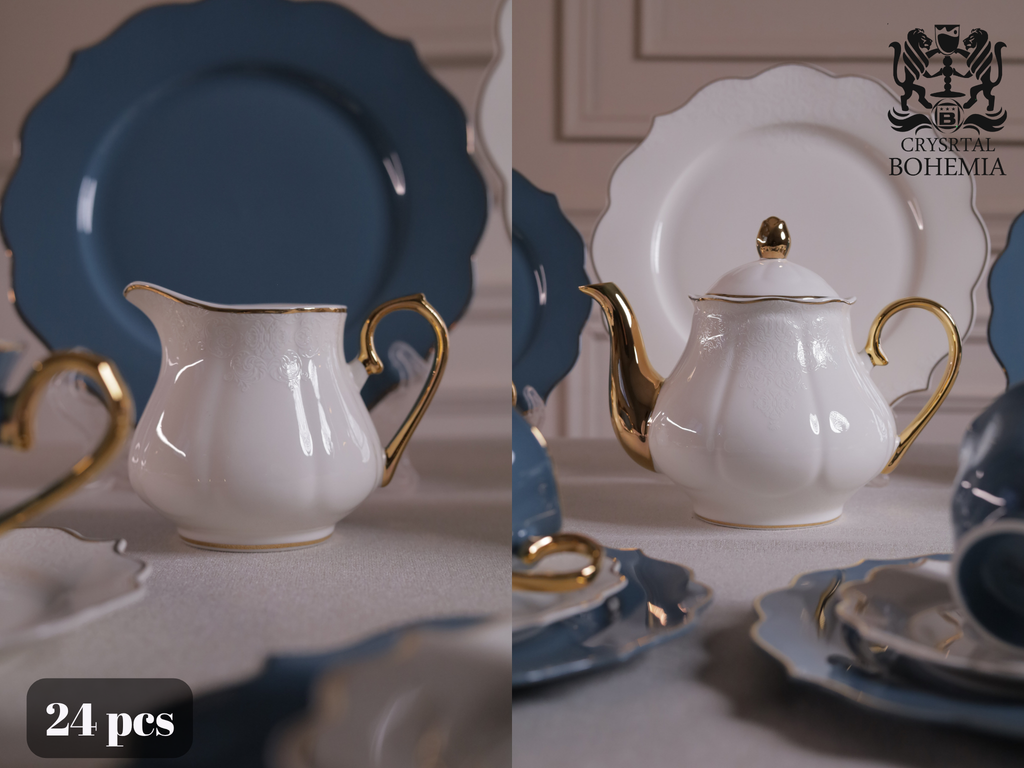 طقم شاي وجاتوه بورسلين راقي
