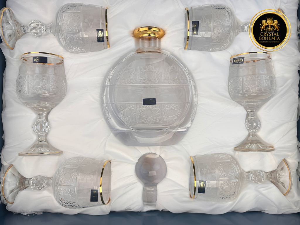 طقم شربات كولوديا حفر ديفينشي كريستال تيشيكي