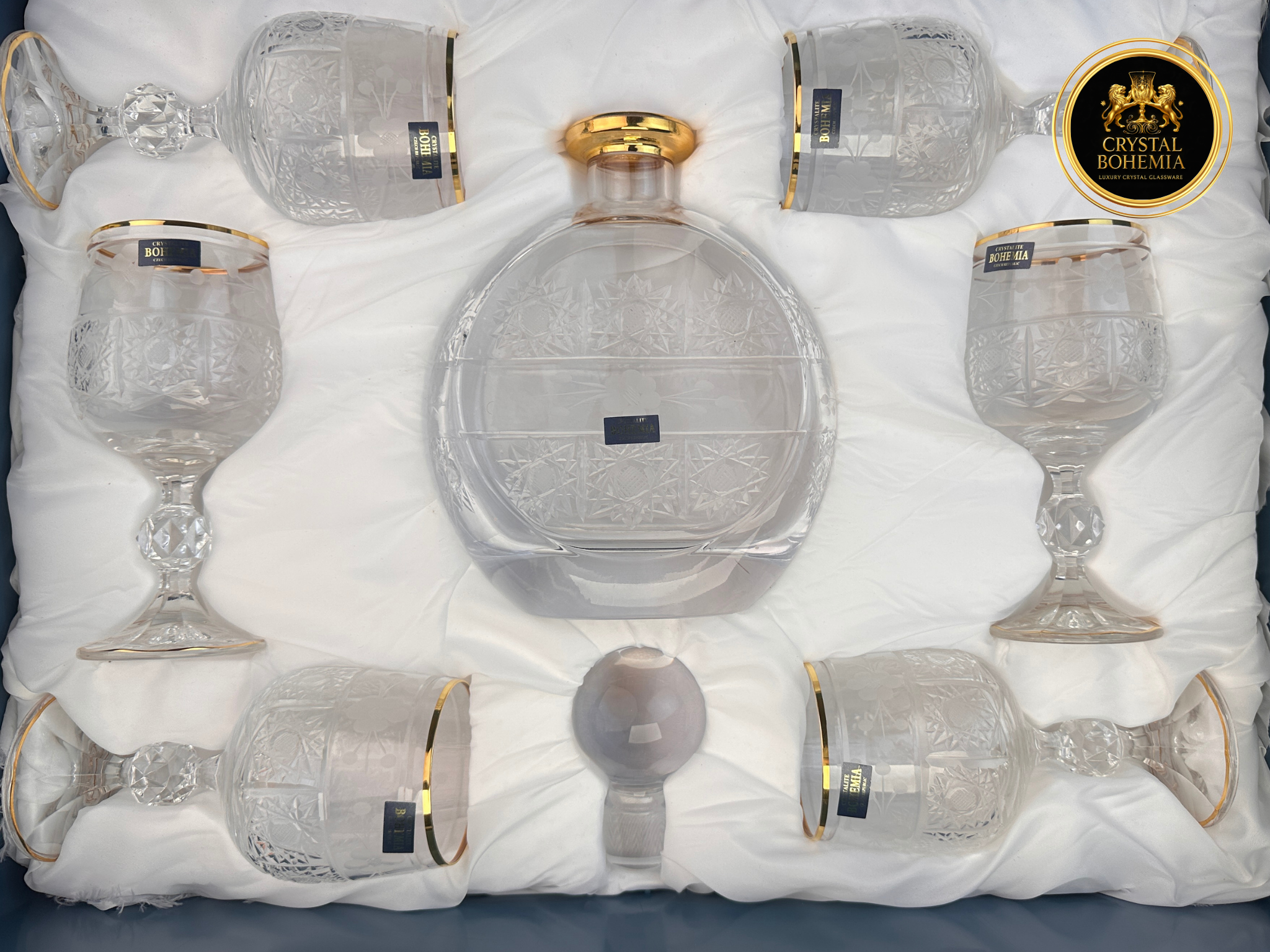 طقم شربات كولوديا حفر ديفينشي كريستال تيشيكي