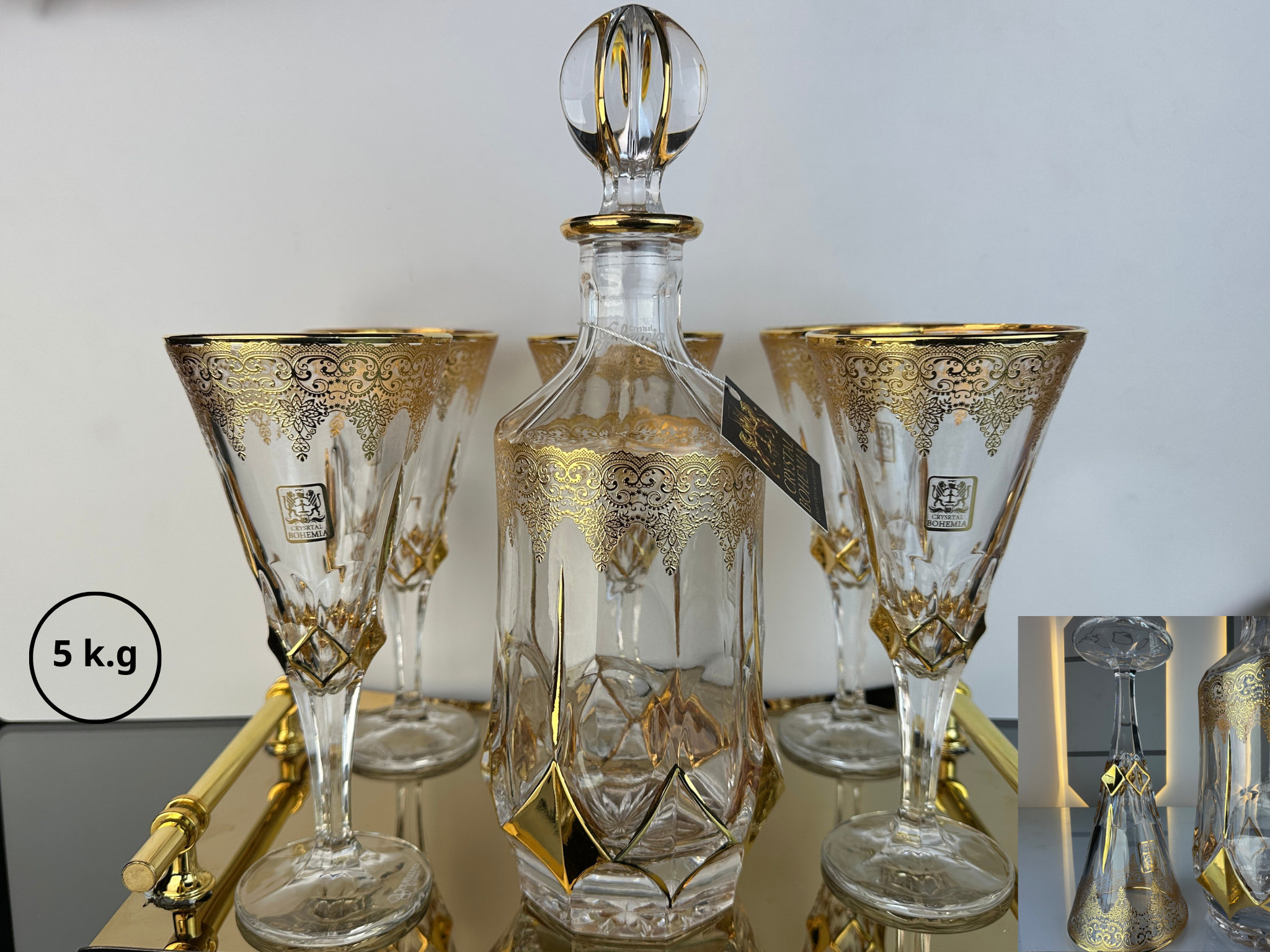 شربات كريستال بوهيمي مناسب لتنسيق النيش وجهاز العروسة