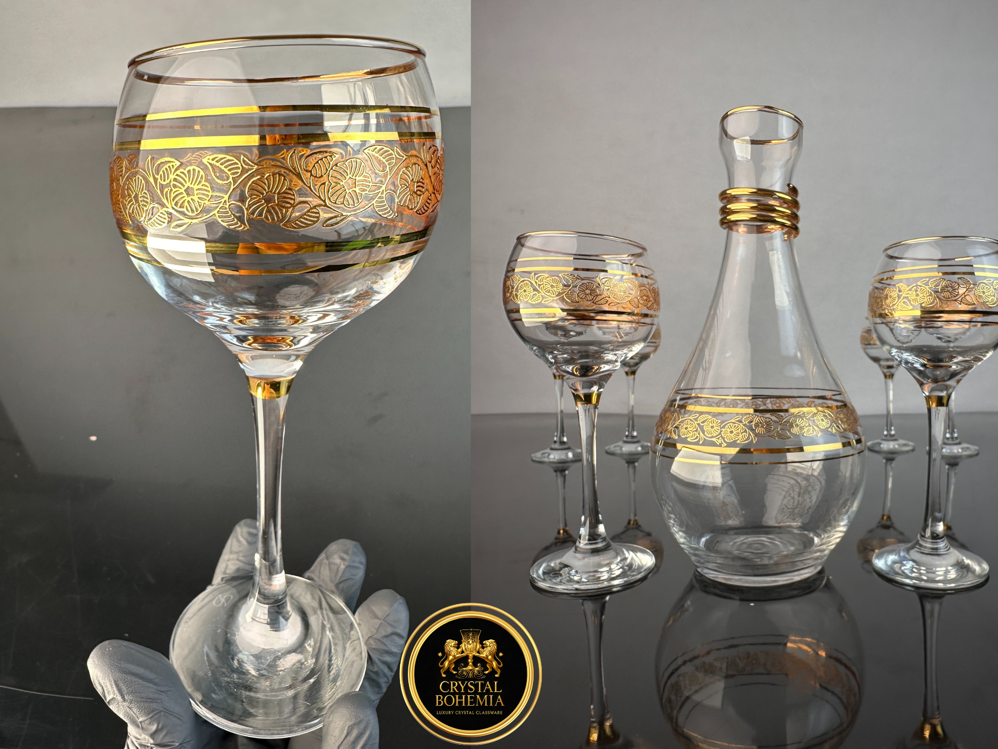  طقم شربات  بوم تركي كسات ودورق فاخر