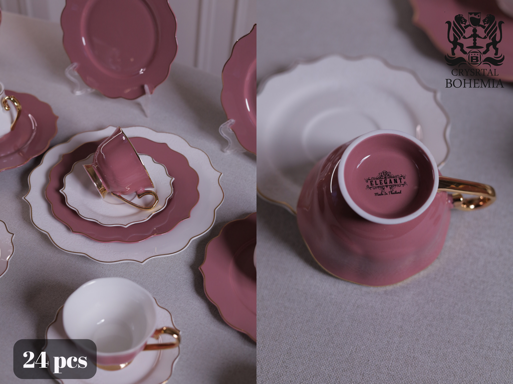طقم شاي وجاتوه بورسلين راقي