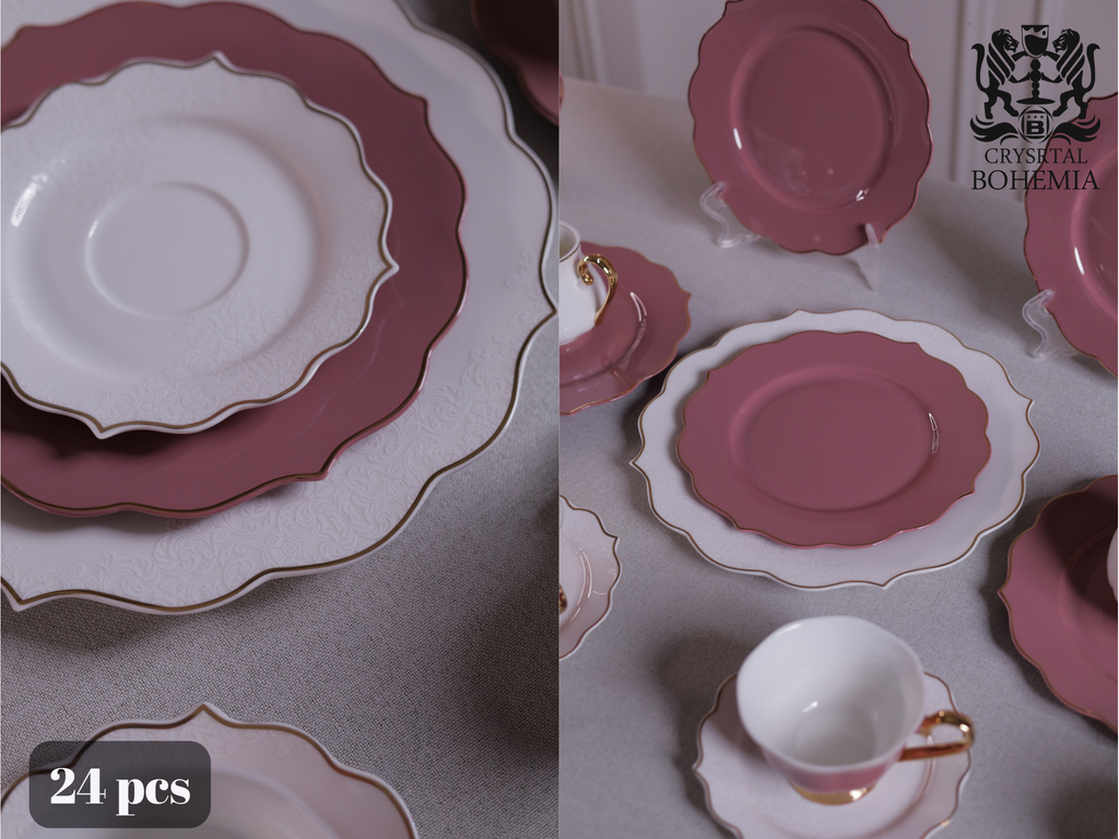 طقم شاي وجاتوه بورسلين راقي